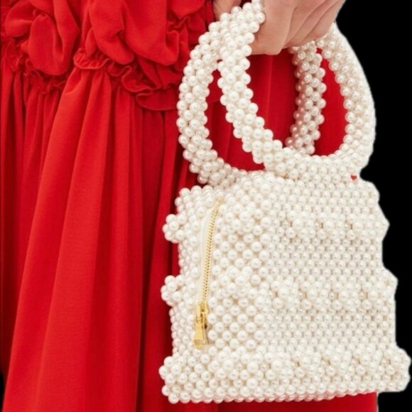 Shrimps Dante Faux Pearl Embellished Bag - Picture 1 of 8